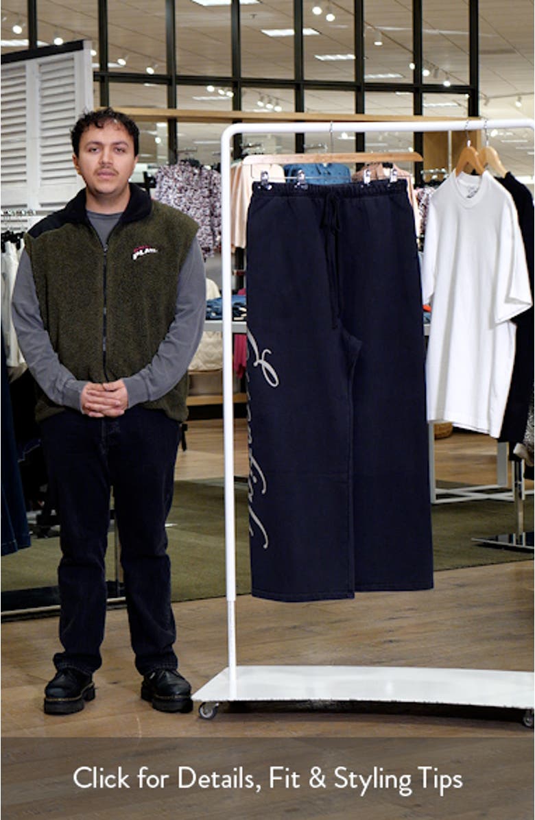 Lounge Heavy Fleece Wide Leg Sweatpants, sales video thumbnail