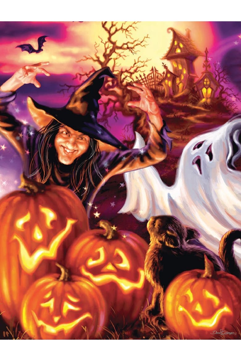 Happy Haunts 500 piece Jigsaw Puzzle for Adults, Alternate, color, Multicolor
