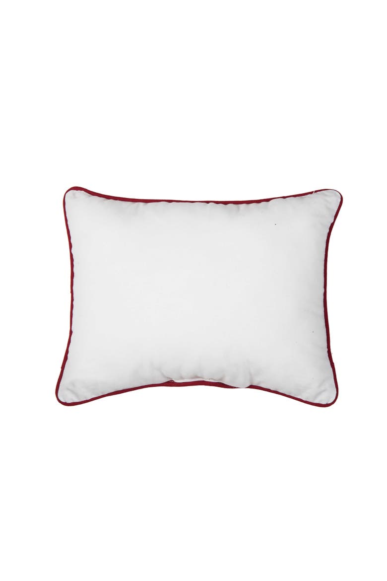 Embroidered Ski Gondola Winter Sports Christmas Throw Pillow 12" x 16", Alternate, color, Red