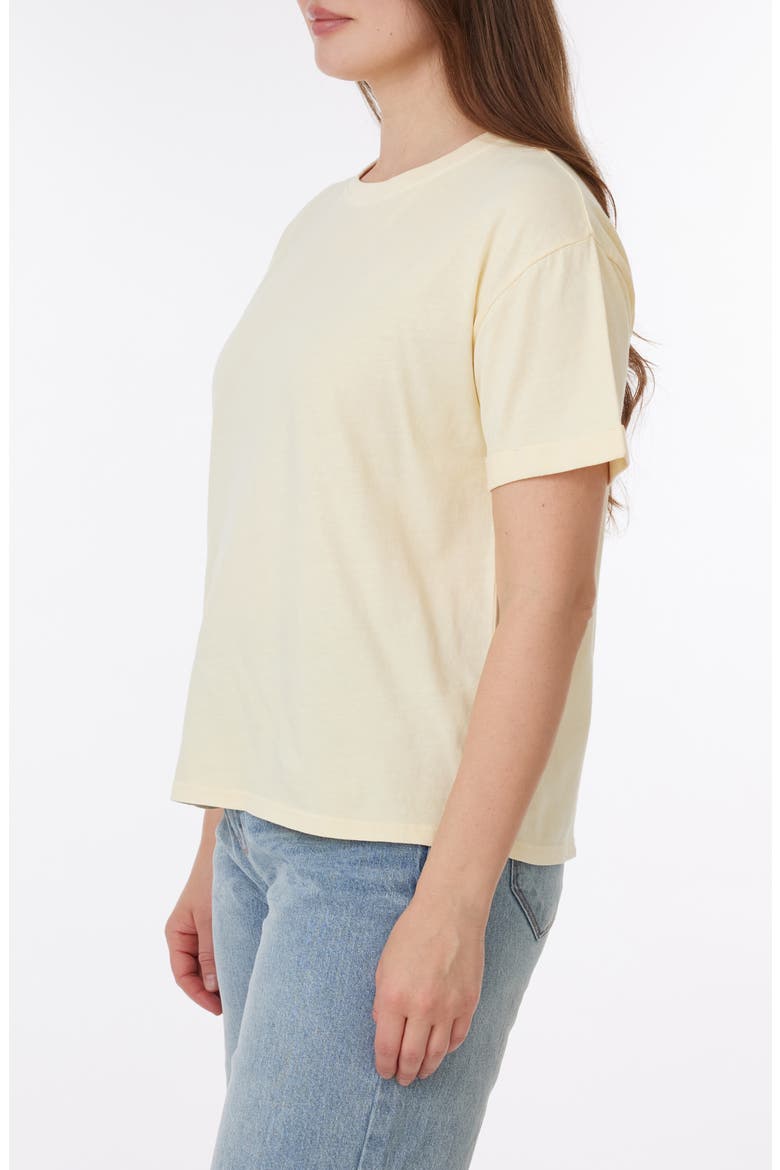 Melissa Sunwashed Relaxed Cotton T-Shirt, Alternate, color, CHAMOMILE