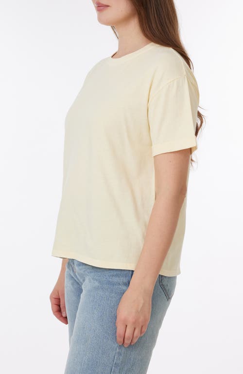 C&c California C & C California Melissa Sunwashed Relaxed Cotton T-shirt In Chamomile