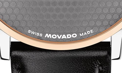 Movado Museum Classic Leather Strap Watch, 40mm In Gray