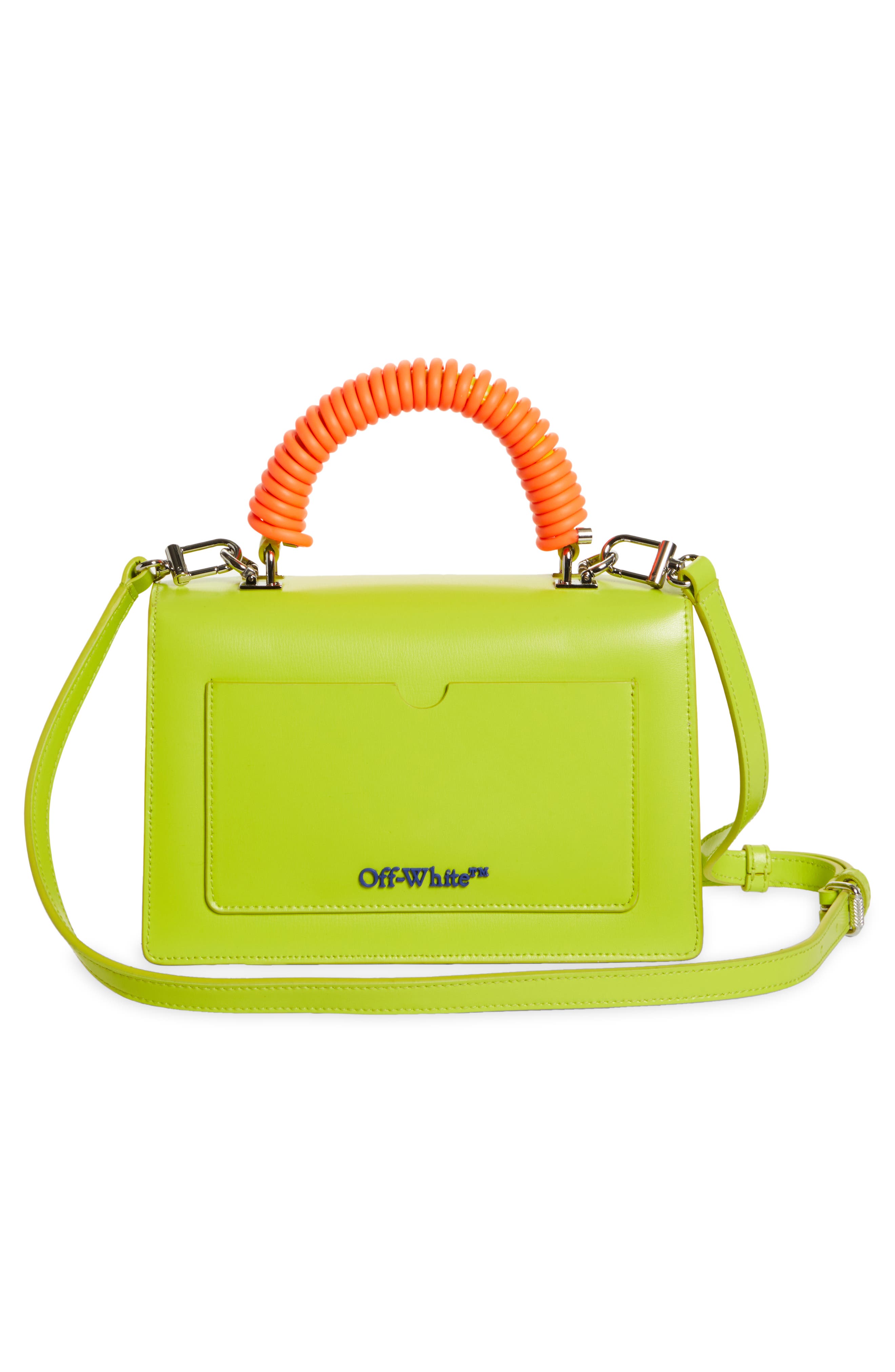 Off-White Jitney 1.4 Leather Top Handle Bag, Alternate, color, 