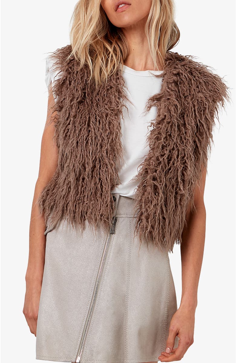 AS by DF Revolution Shag Fur Vest, Main, color,