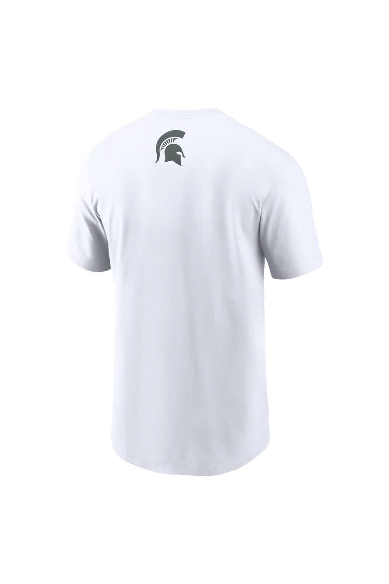 Men's Nike White Michigan State Spartans Izzone T-Shirt, Alternate, color, White