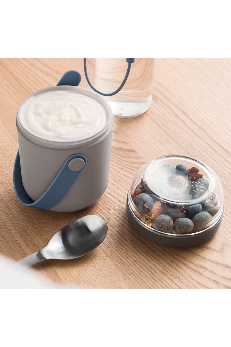 Grey/Blue Leo 0.5qt Dual Lunch Pot, Alternate, color, GREY/BLUE