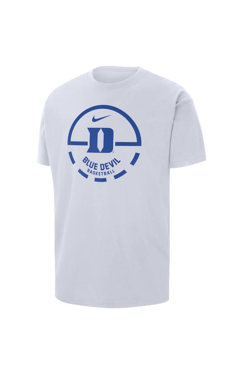 Nike Men's Nike White Duke Blue Devils Free Throw Basketball T-Shirt, Alternate, color, 