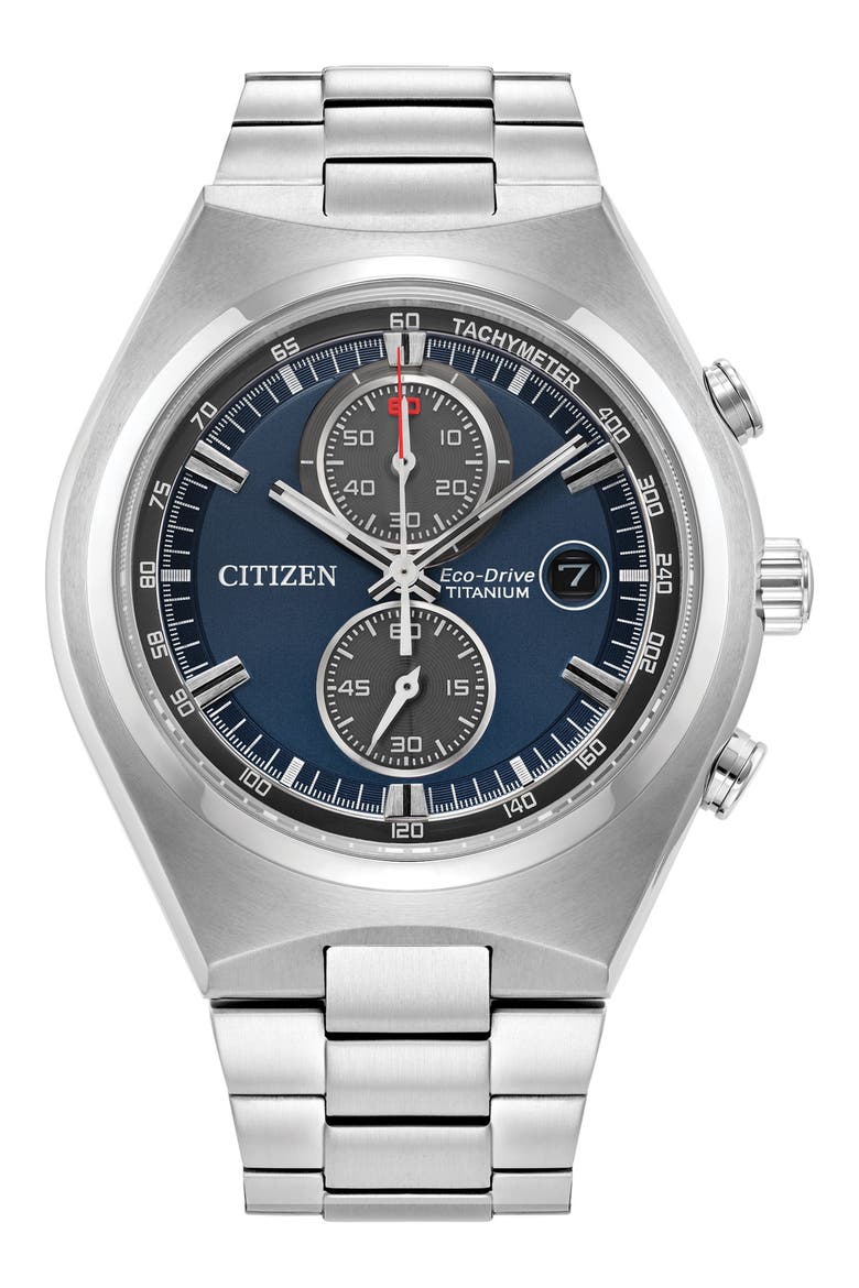 Brycen Bracelet Watch, 43mm, Main, color, SILVER