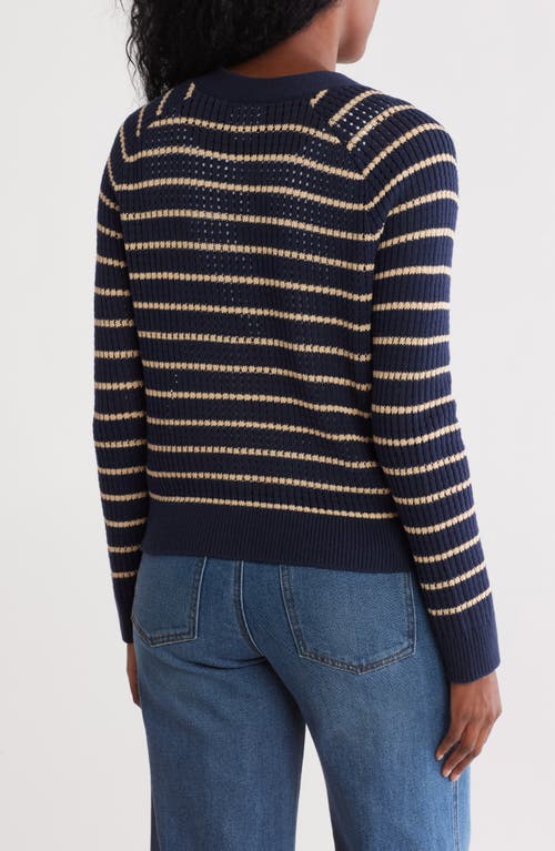 CASLON CASLON® COTTON BLEND POINTELLE CARDIGAN 