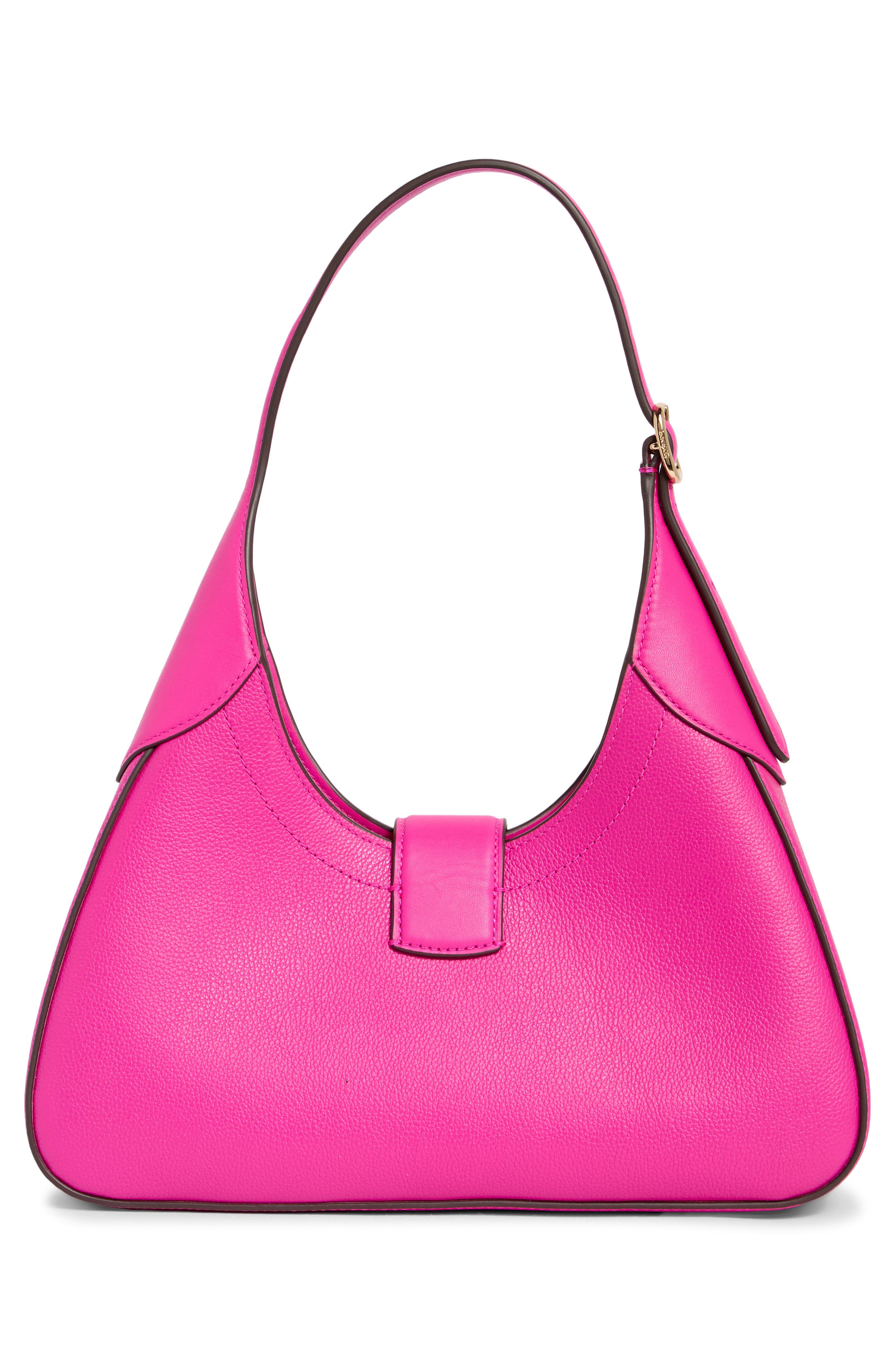 nouveau leather shoulder bag, Alternate, color, MARKER PINK
