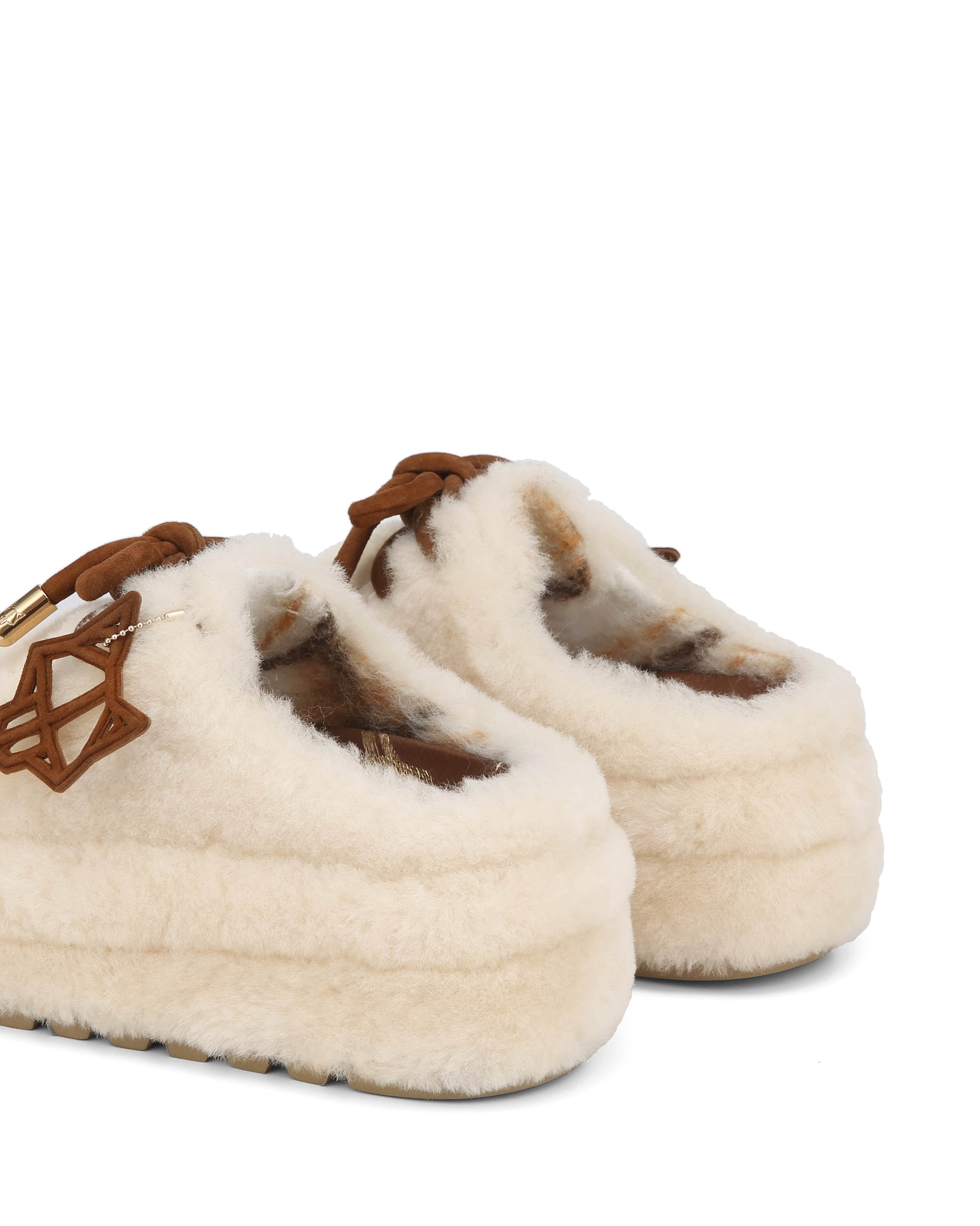 Naked Wolfe Blizzard Suede/Shearling Slip-On, Alternate, color, Sand