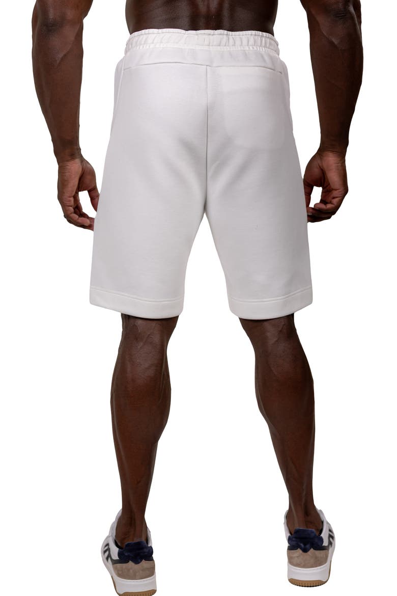 Marthyr Cotton Blend Jersey Shorts, Alternate, color, WHITE