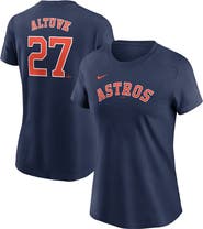Nike Women's Nike Jose Altuve Navy Houston Astros Fuse Name & Number T-Shirt