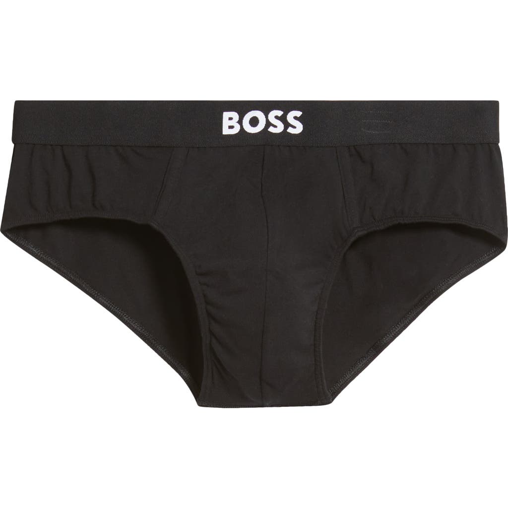 Hugo Boss Boss 3-pack Power Stretch Cotton Briefs In Black