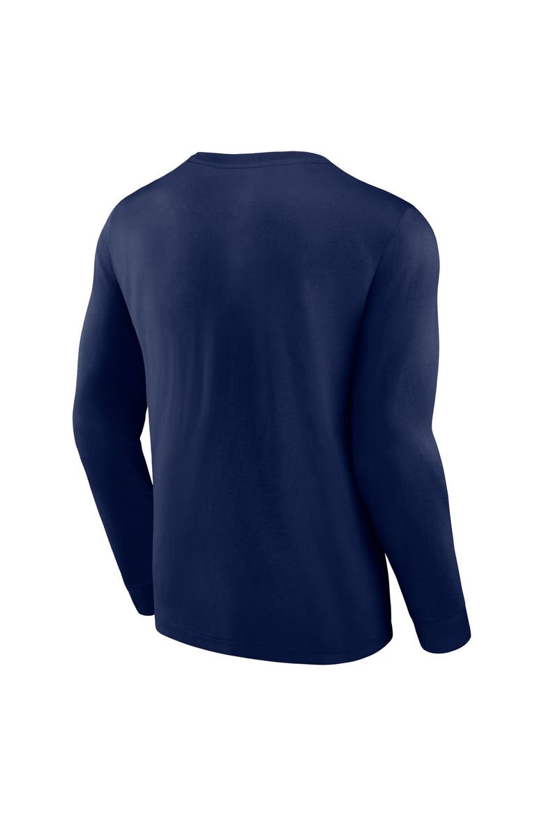 Men's Fanatics Branded Navy Minnesota Twins Strike the Goal Long Sleeve T-Shirt, Alternate, color, Navy