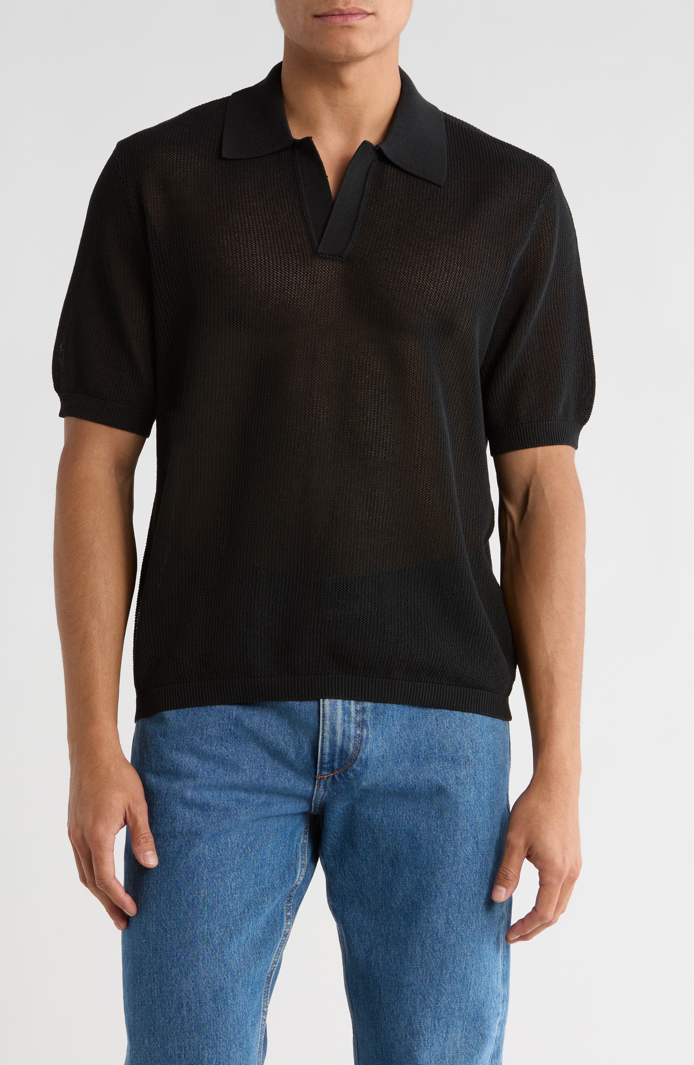 rag & bone Willy Mesh Polo