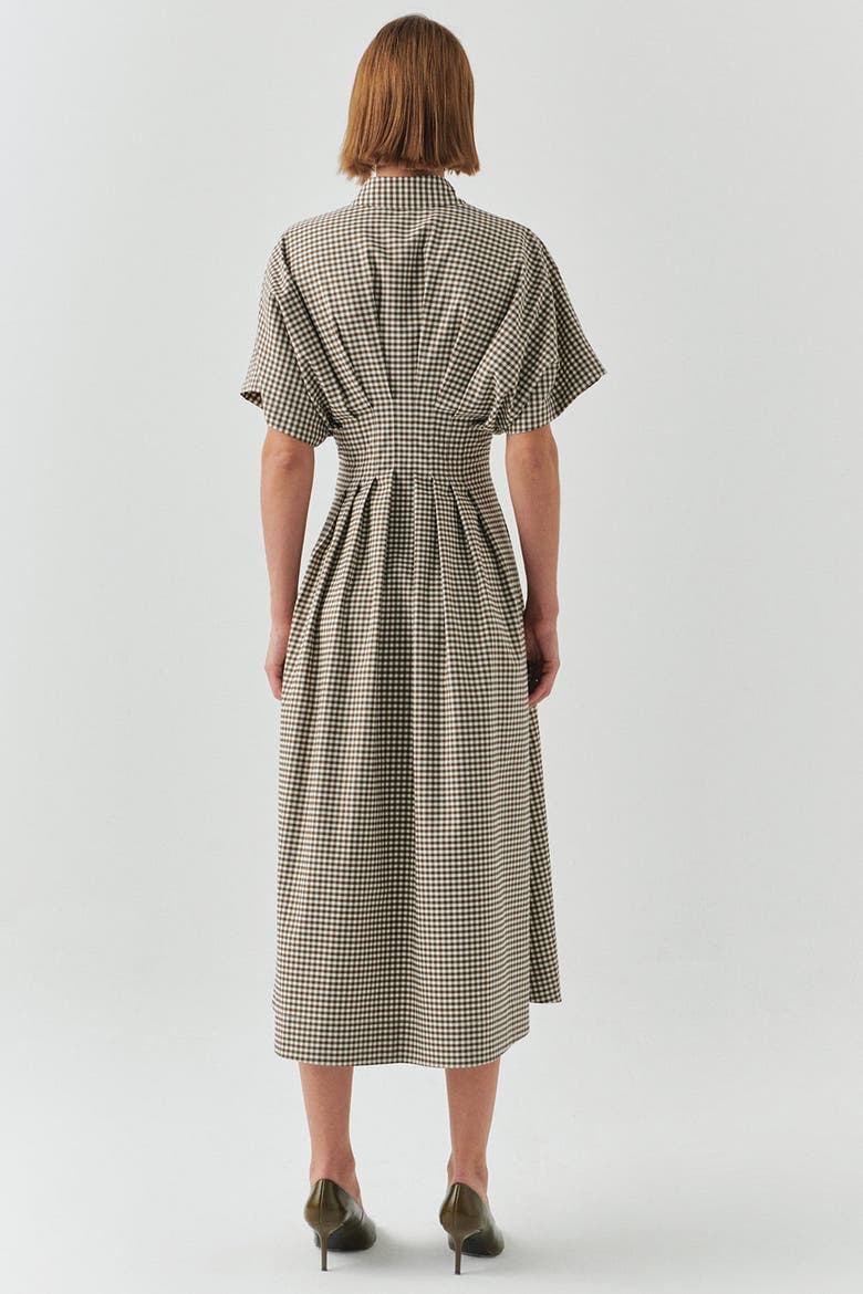 Jream Shirt Collar Midi Dress, Alternate, color, ECRU