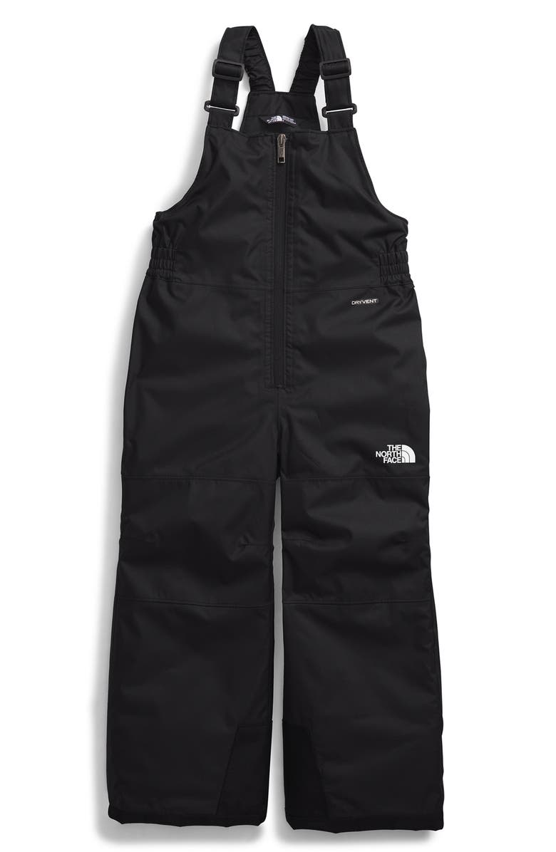 The North Face Kids' Freedom Insulated Waterproof Snow Bibs, Main, color, Tnf Black