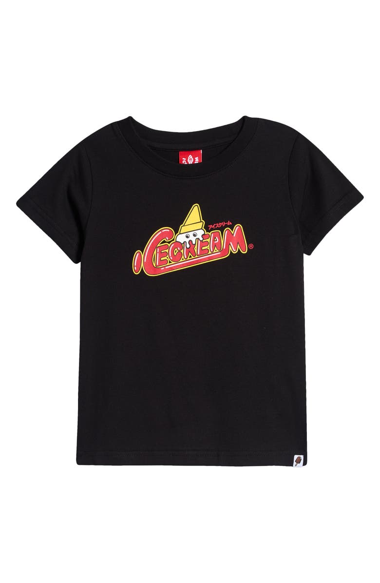 ICECREAM Kids' Icedream Cotton Graphic T-Shirt, Main, color, Black