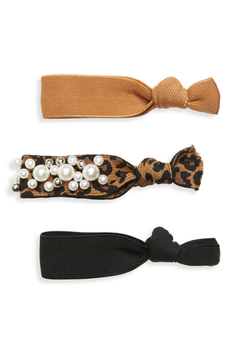 Bari Lynn 3-Pack Crystal Scrunchies, Main, color, 