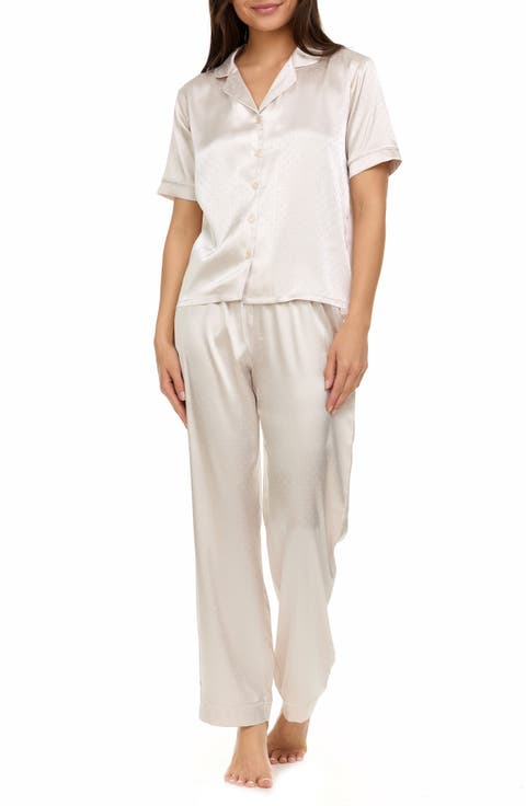 Jamie Jacquard Satin Pajamas