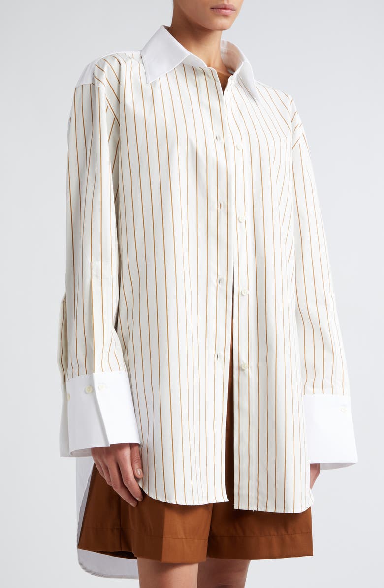 Róhe Reimagined Cotton Banker Shirt, Alternate, color, 