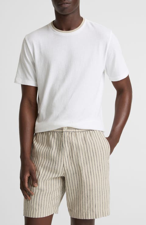 Loose Knit Double Collar Crewneck T-Shirt