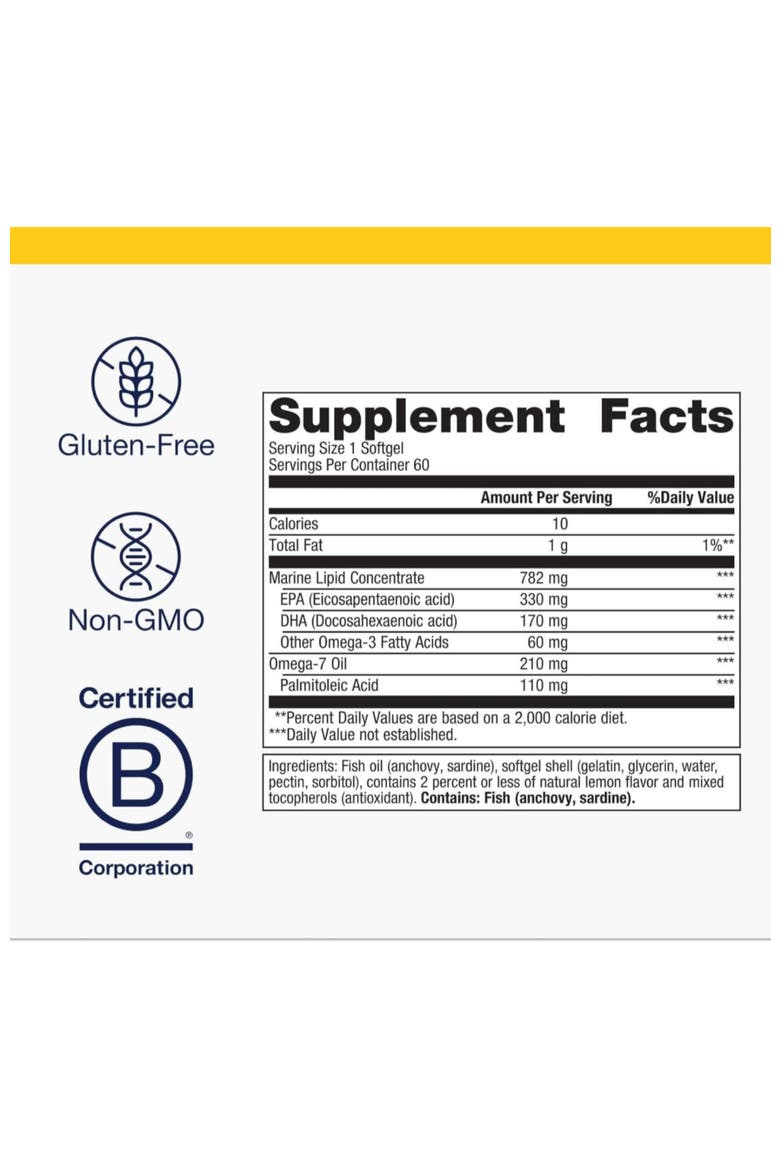 OmegaGenics Mega 10 Omega Supplement Softgels 60 Softgels, Alternate, color, None
