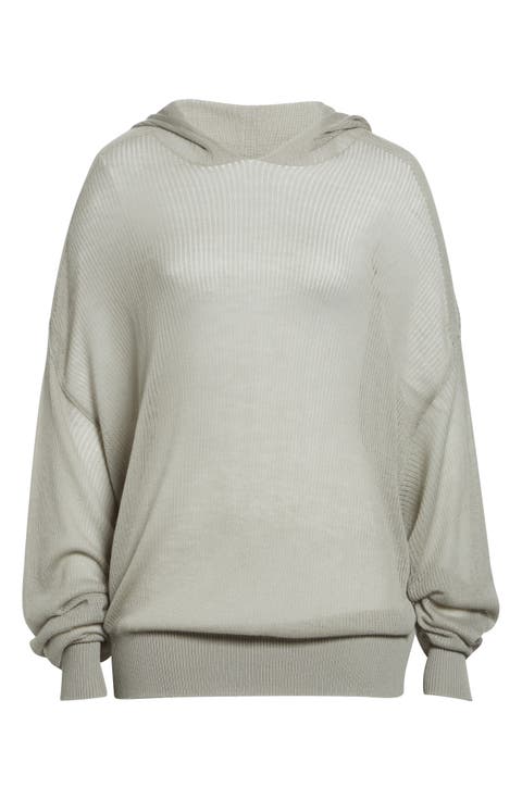 Hun Oversize Rib Cashmere Hoodie