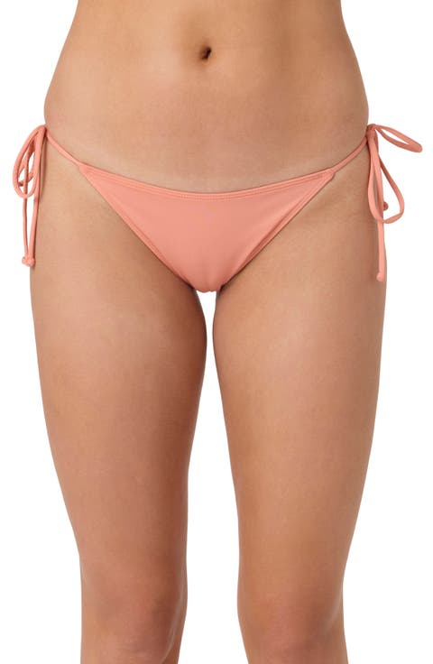 Saltwater Solids Maracas Side Tie Bikini Bottoms
