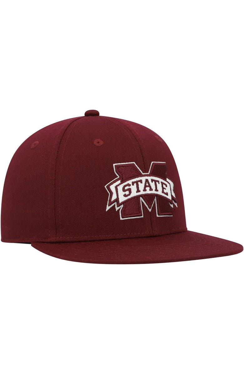 adidas Men's adidas Maroon Mississippi State Bulldogs Sideline Snapback Hat, Alternate, color, Maroon