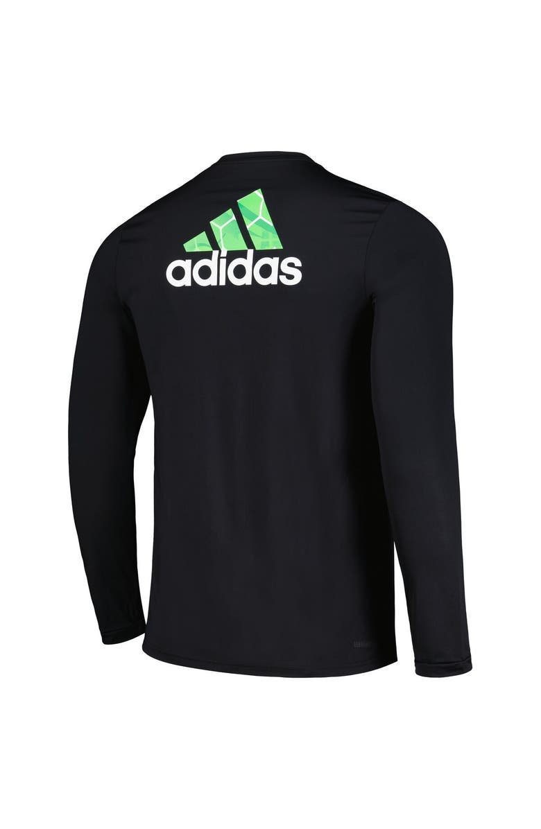 adidas Men's adidas Black Seattle Sounders FC Local Pop AEROREADY Long Sleeve T-Shirt, Alternate, color, 