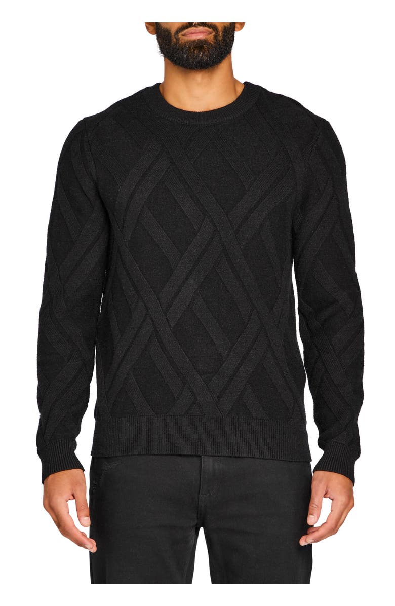 SER.O.YA Joseph Grid Cable Sweater, Main, color, 