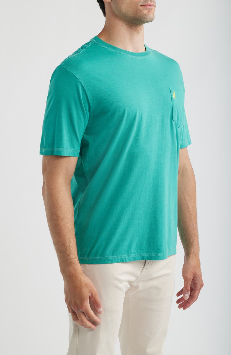 johnnie-O Wave Rider Cotton Blend Pocket T-Shirt, Alternate, color, Seaglass