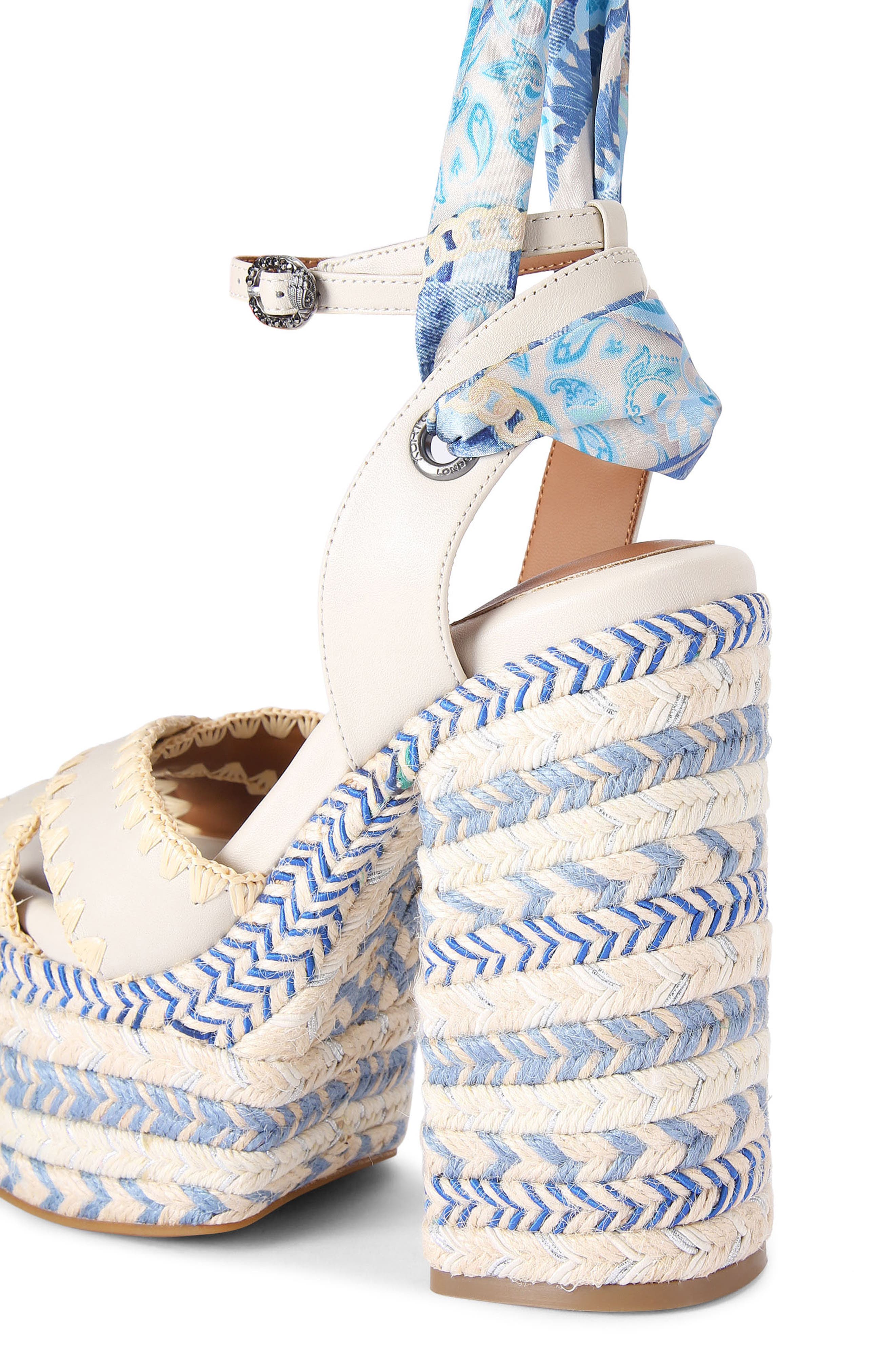 Kurt Geiger London Chelsea Scarf Platform Sandal, Alternate, color, 