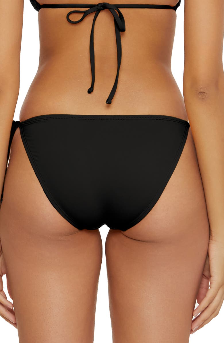 BCA by Rebecca Virtue Side Tie Bikini Bottoms, Alternate, color, Black