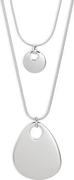 Nordstrom Layered Flat Pendant Necklace