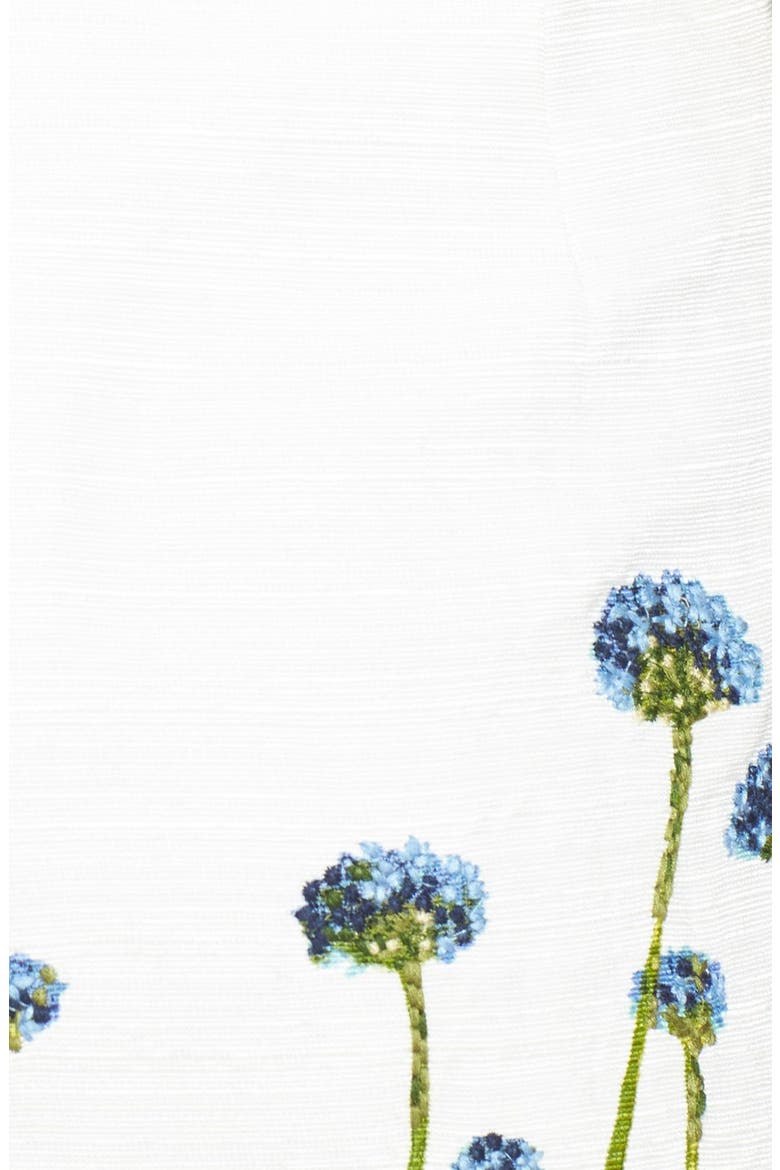 'Emilia' Print Ottoman A-Line Dress, Alternate, color, FLOWER DIAGRAM