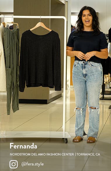Caslon® Pleat Back Knit Top (Women) | Nordstromrack