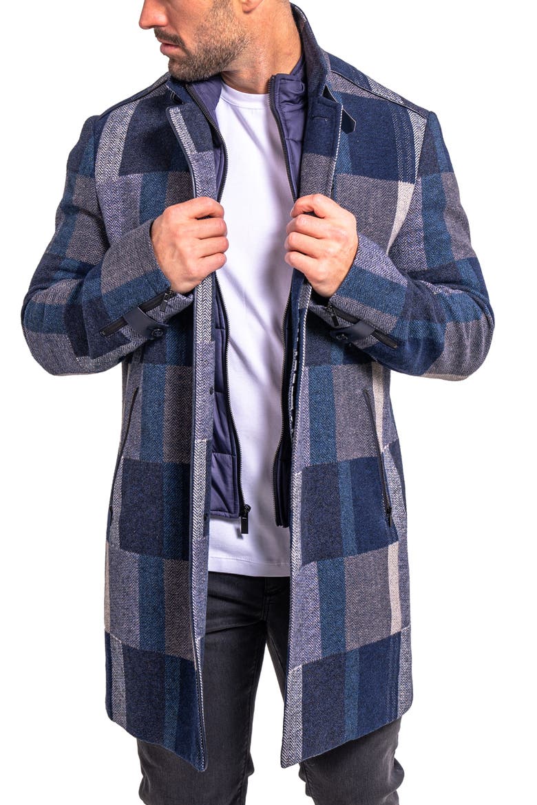 Ascension0003 Blue Brushed Peacoat with Dickey, Alternate, color, BLUE