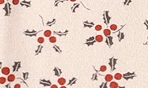 Rylee + Cru Holly Berry Fitted Pajamas In Multi