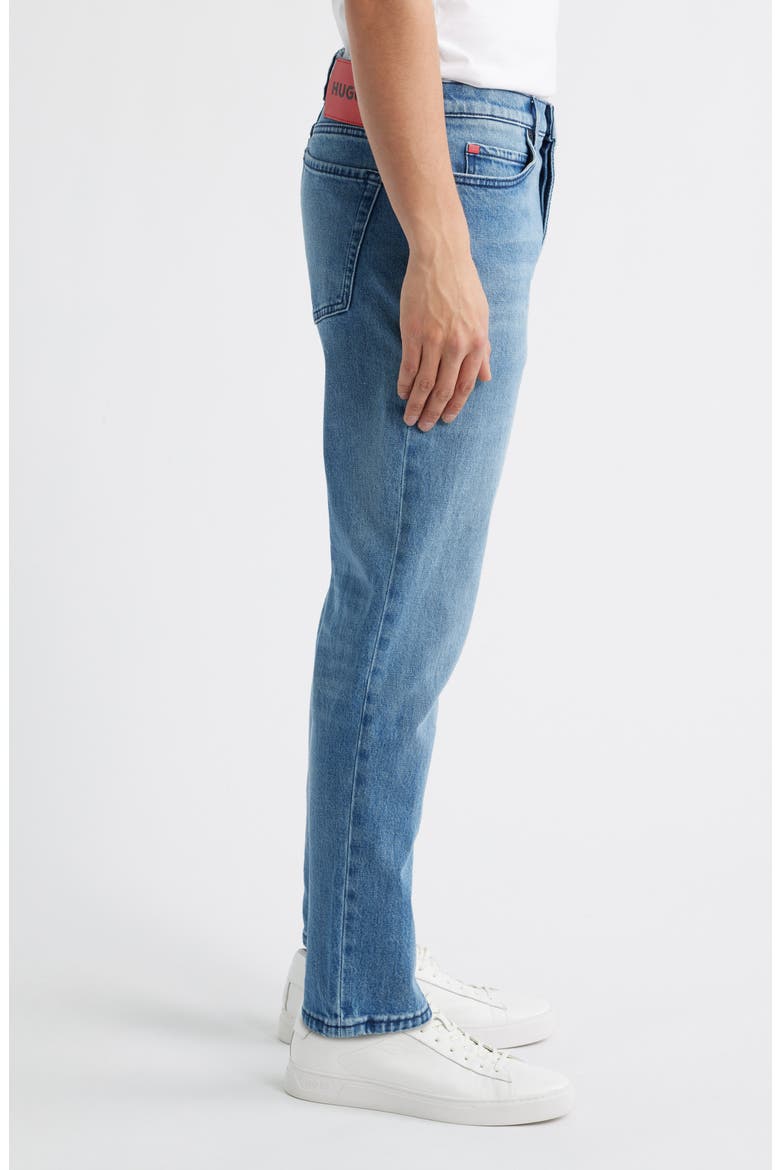 Slim Straight Leg Jeans, Alternate, color, MEDIUM BLUE