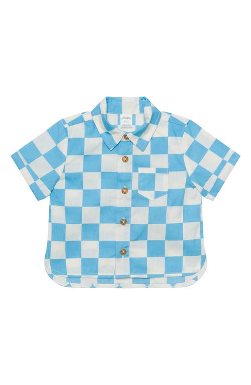 Pl Baby By Petit Lem Cotton Button-up Shirt, Shorts & Socks Set