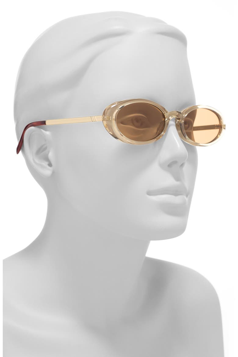 Magnifique 55mm Oval Sunglasses, Alternate, color, SUGAR SYRUP