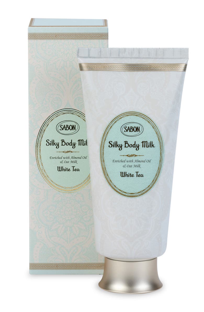 SABON Silky Body Milk Delicate Jasmine 200mL, Alternate, color, White Tea