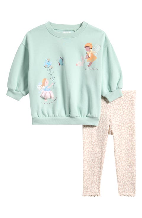 Kids' Fairy Sweatshirt & Leggings Set (Baby, Toddler & Little Kid)