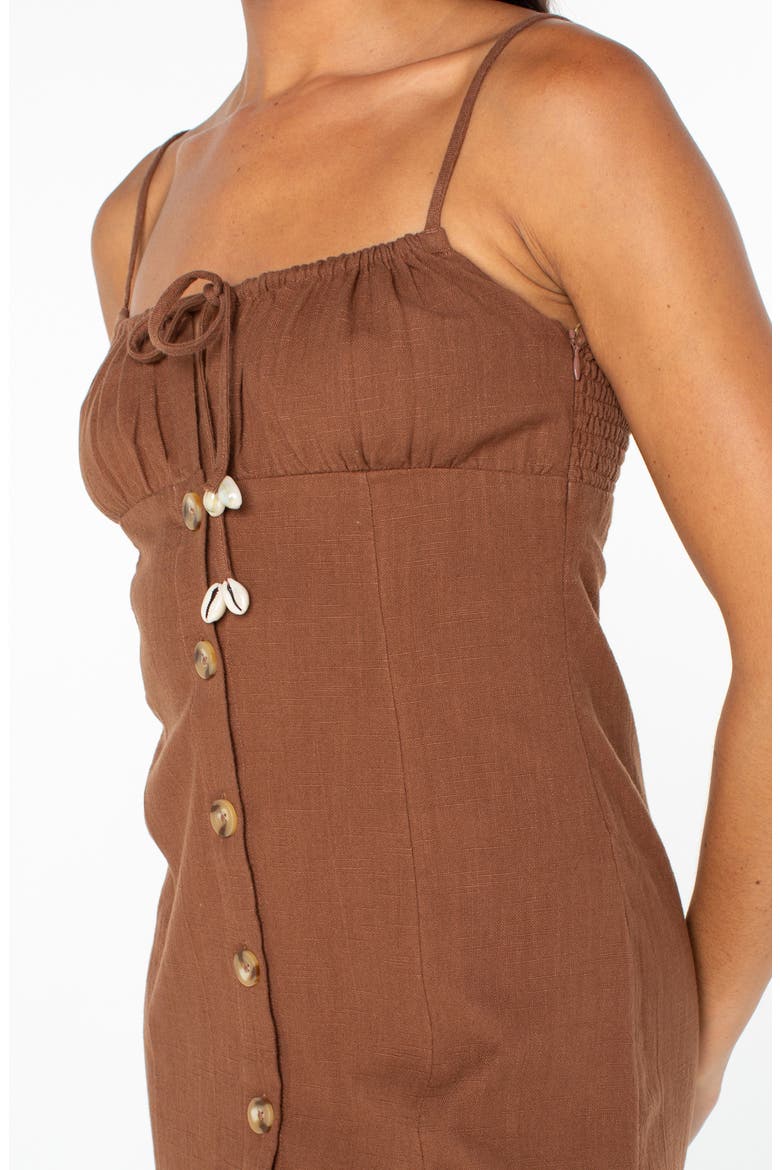 Somewhere Sunny Cotton Minidress, Alternate, color, TIRAMISU