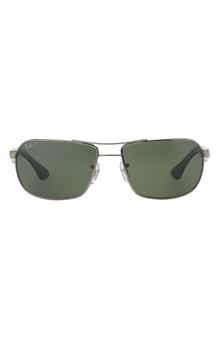 62mm Square Polarized Sunglasses