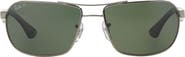 Ray-Ban 62mm Square Polarized Sunglasses