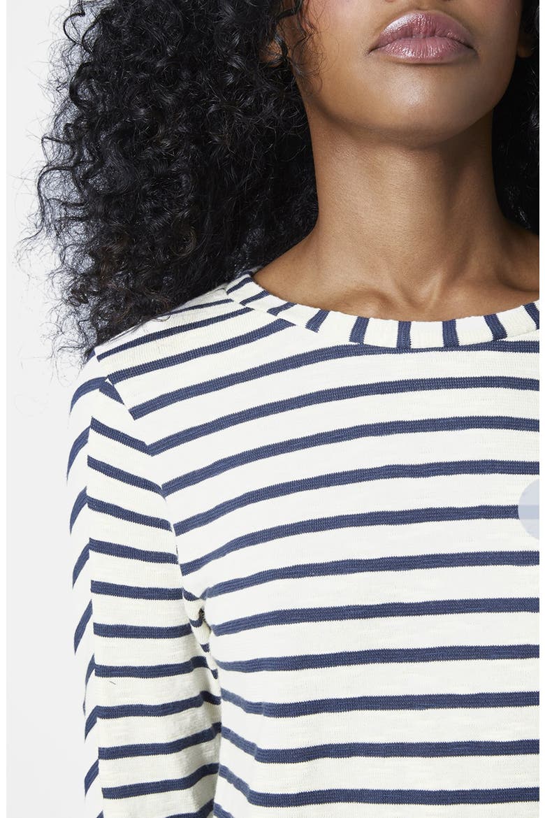 Long Sleeve Stripe Top, Alternate, color, NAVY BLUE